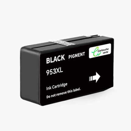 HP 953XL Cartouche d'encre Compatible - 4 Couleurs | Recyclée et écologique - Format XL - Cartouche verte