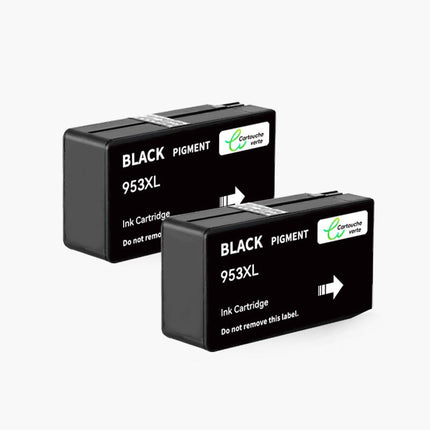 HP 953XL Cartouche d'encre Compatible - 4 Couleurs | Recyclée et écologique - Format XL - Cartouche verte