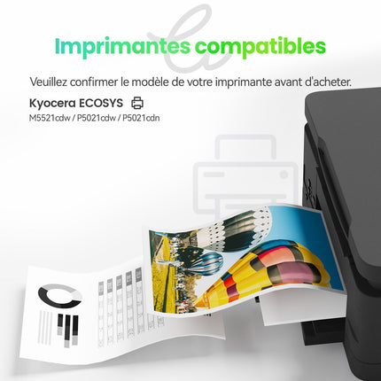 KYOCERA TK - 5230 Compatible Toner - 4 Couleurs - Format XL | Cartouche verte - Cartouche verte