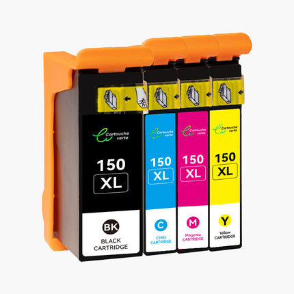 Lexmark 150XL Compatible Ink Cartridge - 4 Colors (Black/Color) | Recycled &amp; Eco-Friendly - XL Size