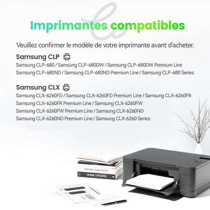 SAMSUNG CLT-506L Compatible Toner - 4 COULEURS (Format Standard) | Cartouche verte