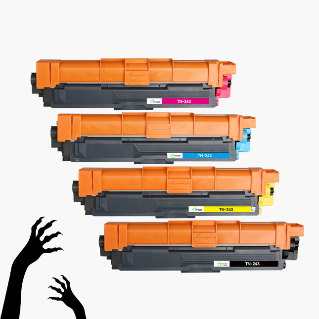 BROTHER TN-243 /TN243 Compatible Toner - 4 Colors (Standard Size) | Green Cartridge