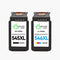 CANON PG - 545XL/CL - 546XL Cartouche d'encre compatible（Noir/Couleur）| Recyclée et écologique - Indication niveau d encre - Format XL - Cartouche verte