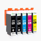 2 Zwart, 1 Cyaan, 1 Magenta, 1 Geel