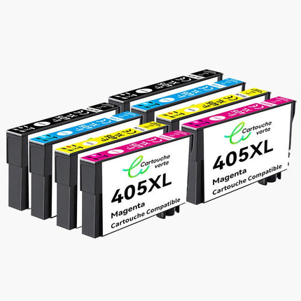 EPSON 405XL Cartouche d'encre Compatible - 4 Couleurs | Recyclée et écologique - Format XL - Cartouche verte
