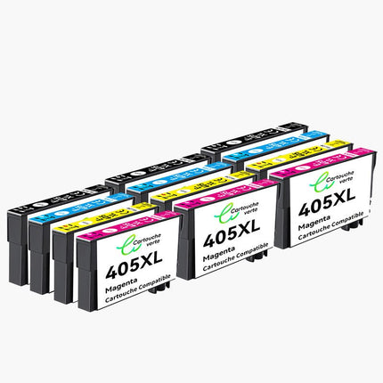 EPSON 405XL Cartouche d'encre Compatible - 4 Couleurs | Recyclée et écologique - Format XL - Cartouche verte
