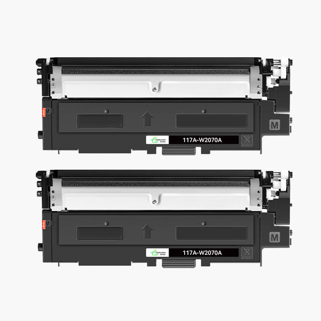 HP 117A (W2070A) Compatible Toner - 4 COULEURS(grande capacité)|Cartouche verte - Cartouche verte