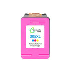 HP 305XL Cartouche d'encre compatible （Noir et Couleur ）|Recyclée et écologique - Indication niveau d encre - Format XL - Cartouche verte