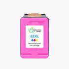 HP 62XL Cartouche d'encre compatible （Noir et Couleur ）| Recyclée et écologique - Indication niveau d encre - Format XL - Cartouche verte